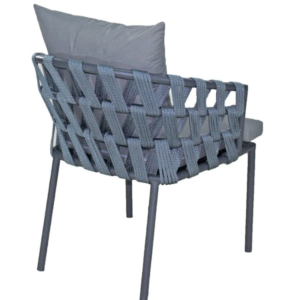 Cadeira em corda Náutica Wave com braço.